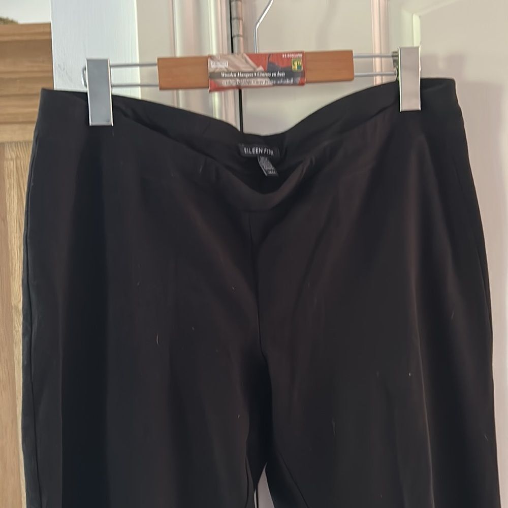 - Eileen fisher medium pull on pants black - Picture 3 of 7